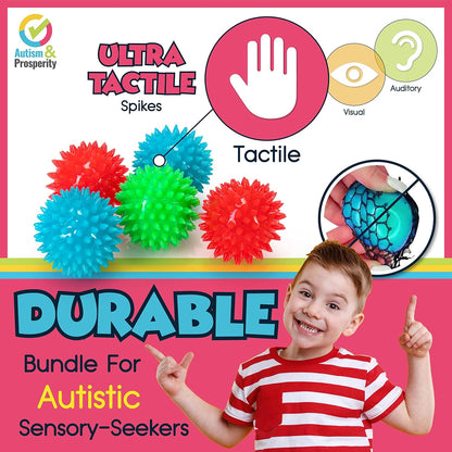 Autism & Prosperity Autism Sensory Products Bundle - Sensory Toys for Kids with Autism, Rainmaker