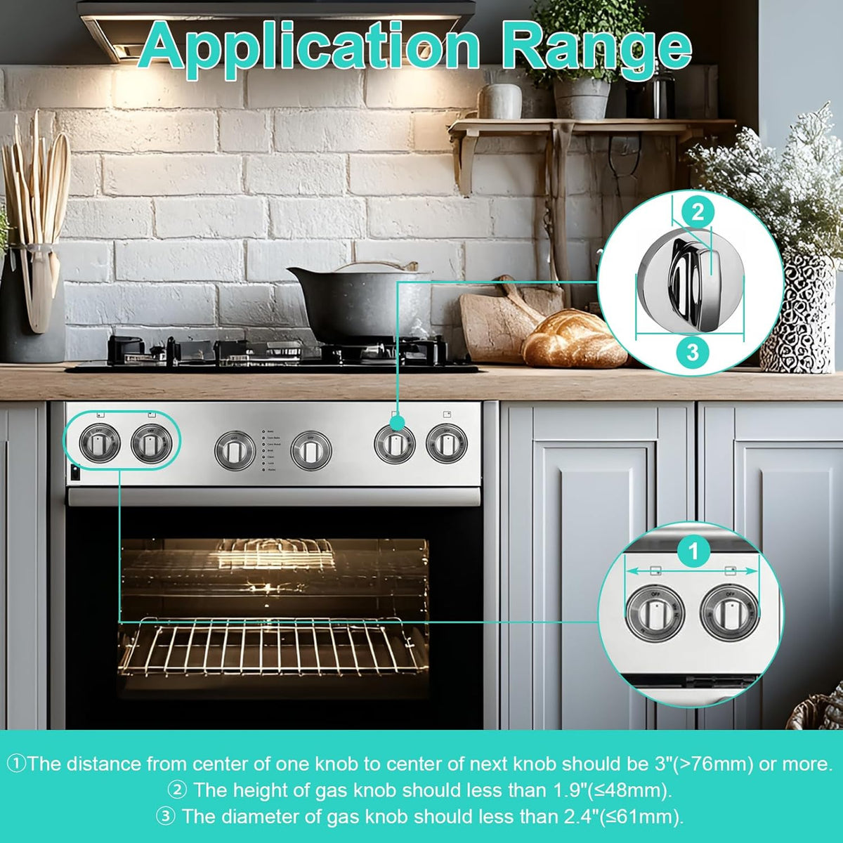 Stove Knob Safety Covers for Child Baby Proofing Kitchen Universal Size Gas Knob Covers Clear View
