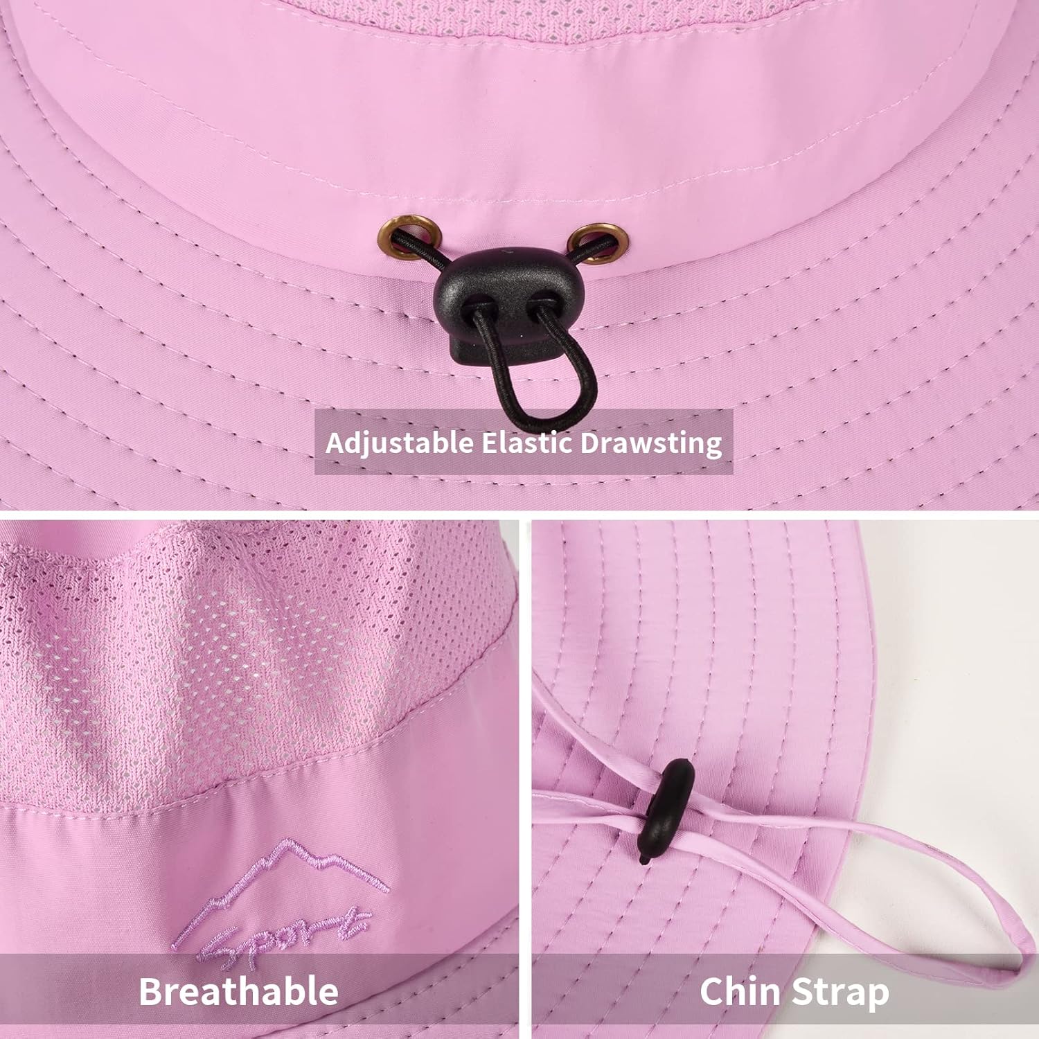 Sun Hats for Men Women Fishing Hat UPF 50+ Breathable Wide Brim Summer UV Protection Hat