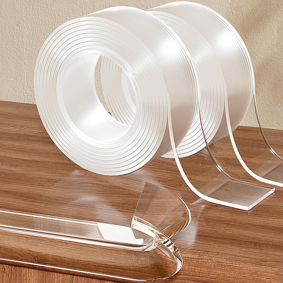 2 Rolls Clear Soft Corner Protectors for Furniture Strip,1.57 in x 13.12 FT,Sharp Edge & Table