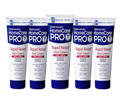 Rapid Relief Diaper Rash Cream with Zinc Oxide, Hospital Grade Barrier Cream for Adults, and Babies