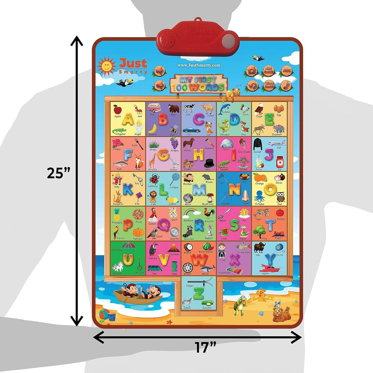 Just Smarty Interactive First 100 Words Learning Toys for 2 Year Olds | Educational First Words