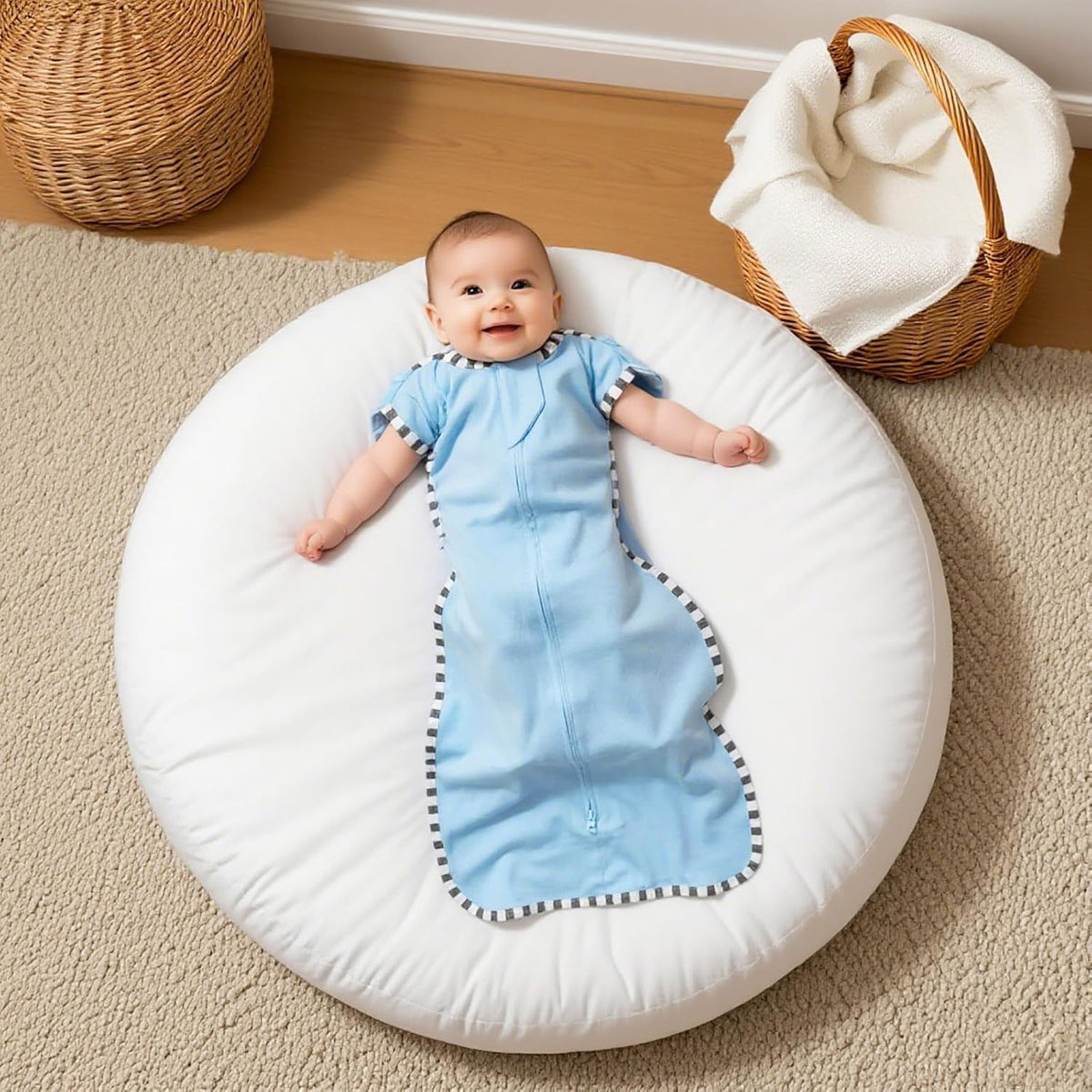 Baby Transition Swaddle 2-Pack, Newborn Sleep Sack, Arms Up Design (Arms In/Out), Infant Swaddle