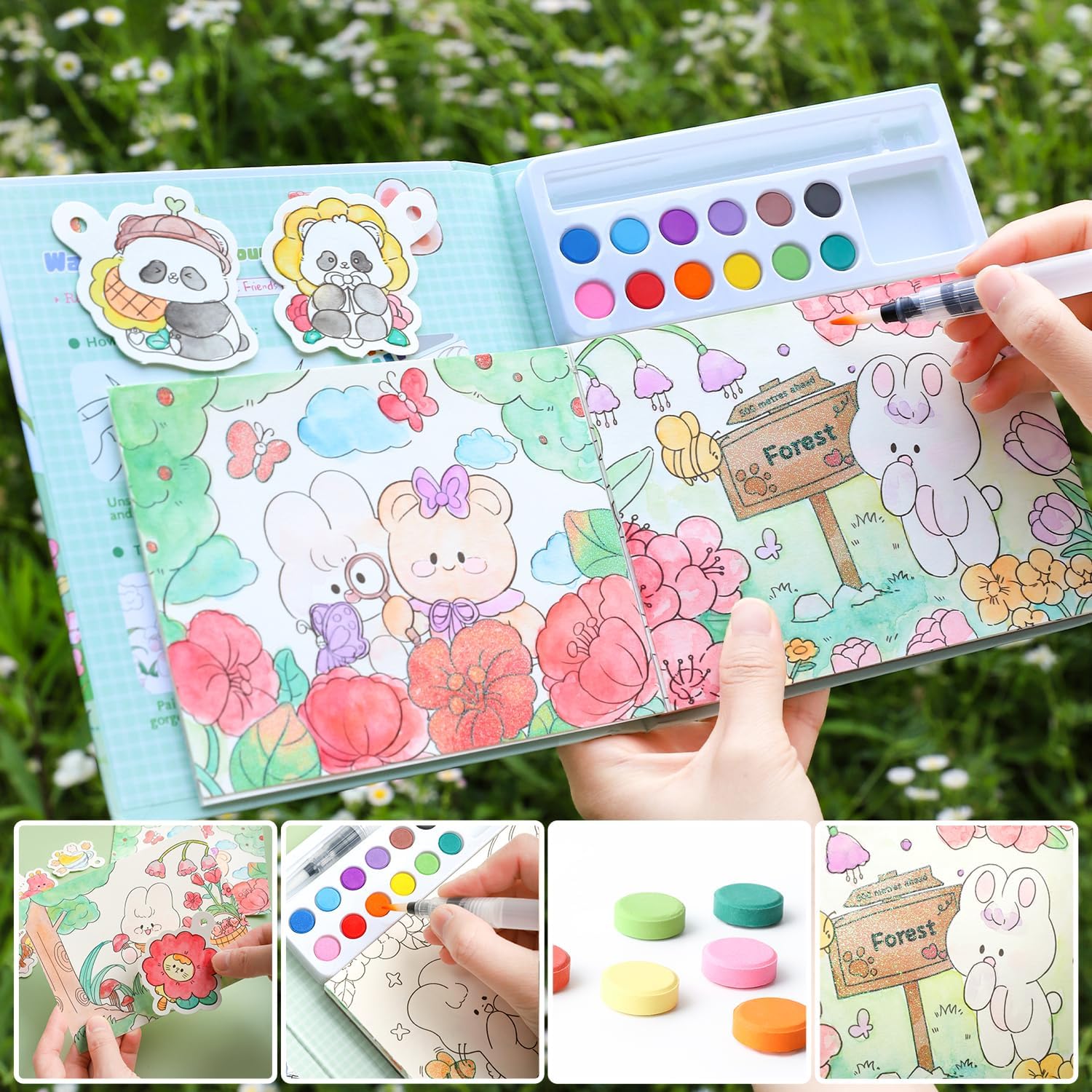 Paint with Water Coloring Books for Kids Ages 3-5, 4-8 – Cute Coloring Book for Teens,Arts and