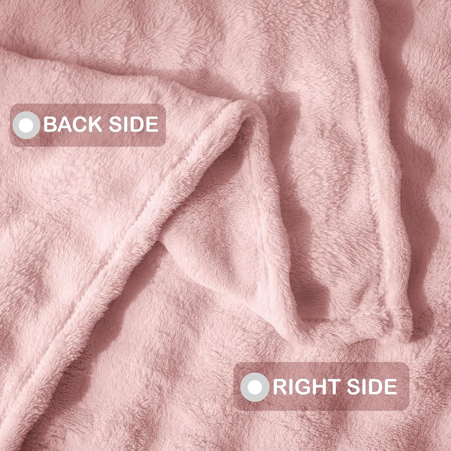 Fleece Baby Blanket for Girls Bubble Design, Warm Cozy and Fluffy Infant Newborn Toddler Small