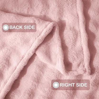 Fleece Baby Blanket for Girls Bubble Design, Warm Cozy and Fluffy Infant Newborn Toddler Small