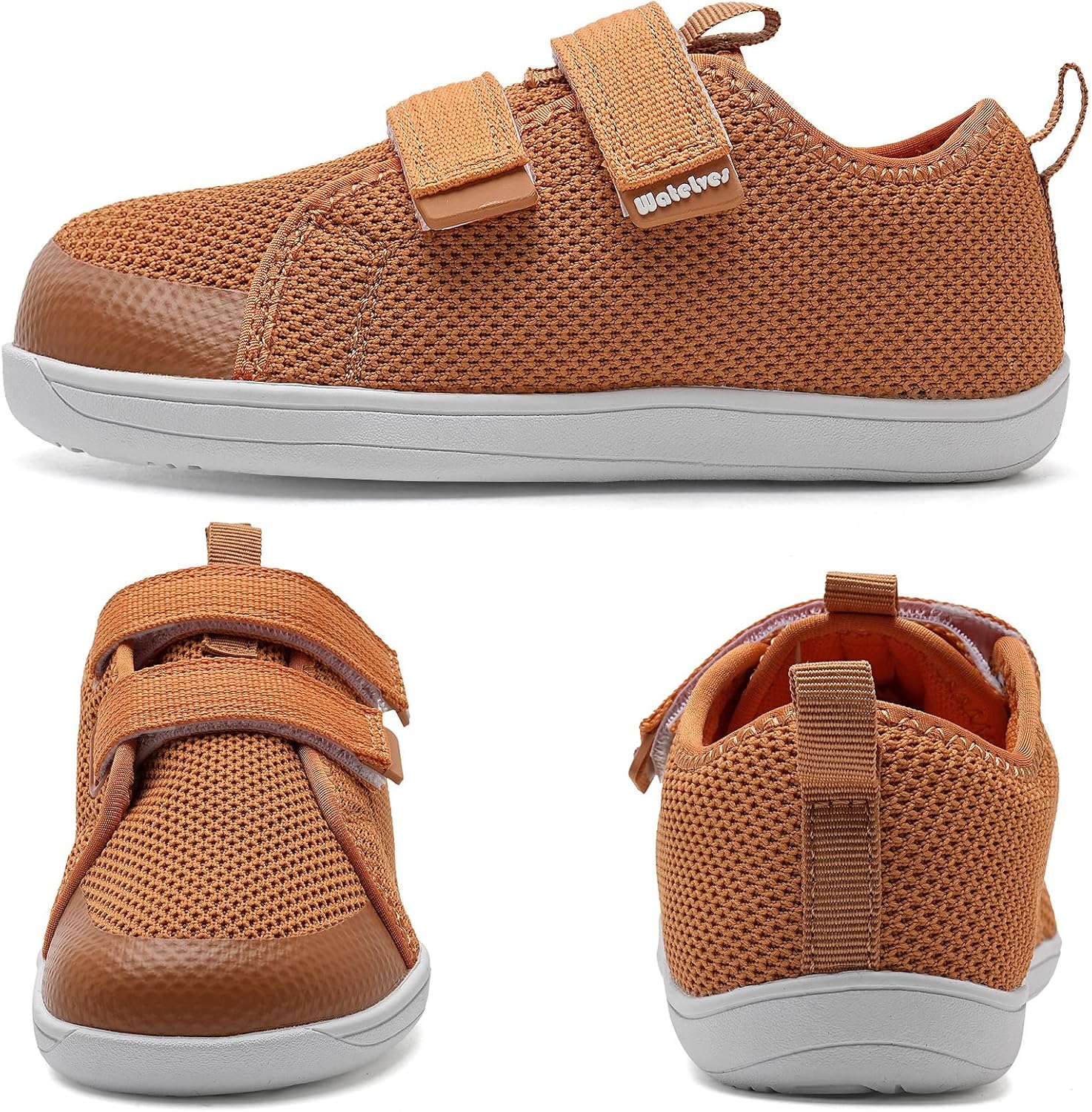 WateLves Toddler Little Kids Wide Barefoot Shoes The First Walking Shoes Girls Boys Breathable Zero