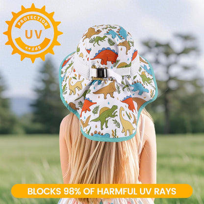 Baby Sun Hat with Neck Flap for Sun Protection Toddler Beach Hat UPF 50+ Outdoors 0-6 Years Boys