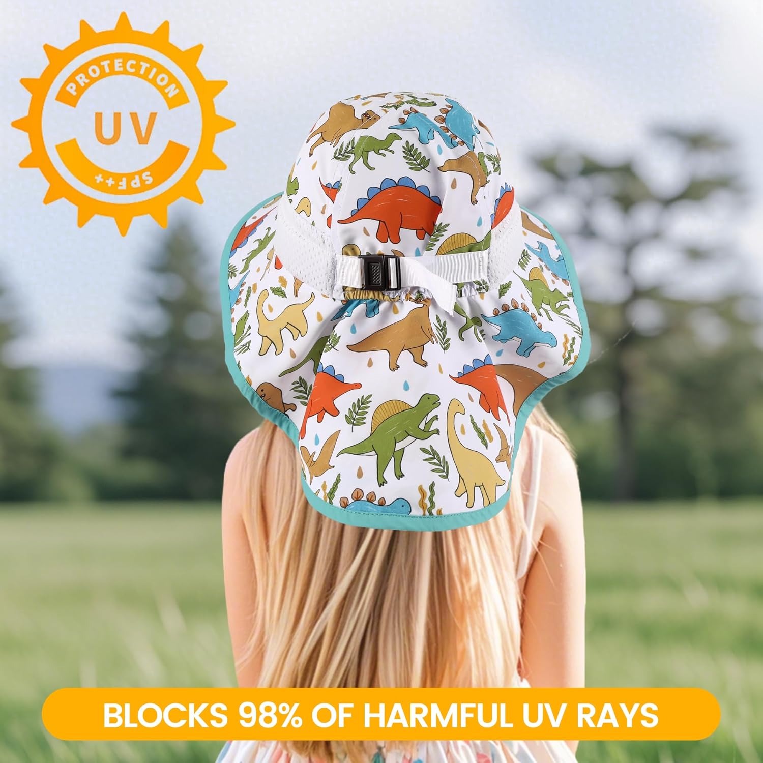 Baby Sun Hat with Neck Flap for Sun Protection Toddler Beach Hat UPF 50+ Outdoors 0-6 Years Boys
