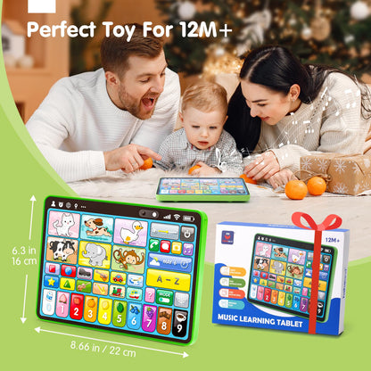 hahaland 5-Language Learning Tablet Toy for Toddler 1-3 with Speech Therapy