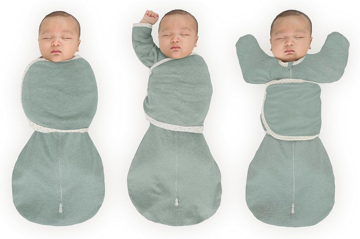 SwaddleDesigns 6-Way Omni Swaddle Sack Arms Up Swaddle for Newborn, More Options to Calm Startle