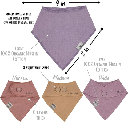 DiaperSquad's Baby Bibs for Drooling and Teething, Bibs for Boys, Baby Girl - Solid Cotton Baby