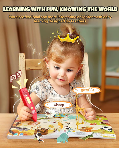 KOKODI Talking Pen Books Sets, Interactive Audio Sound Books Kids Learning Electronic Toys for Boys