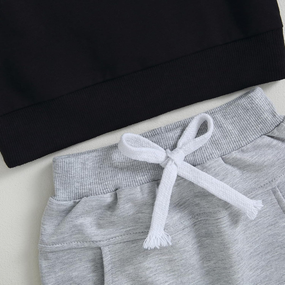 Kupretty Toddler Baby Boy Fall Winter Clothes Color Block Long Sleeve Sweatshirt Pullover Tops +