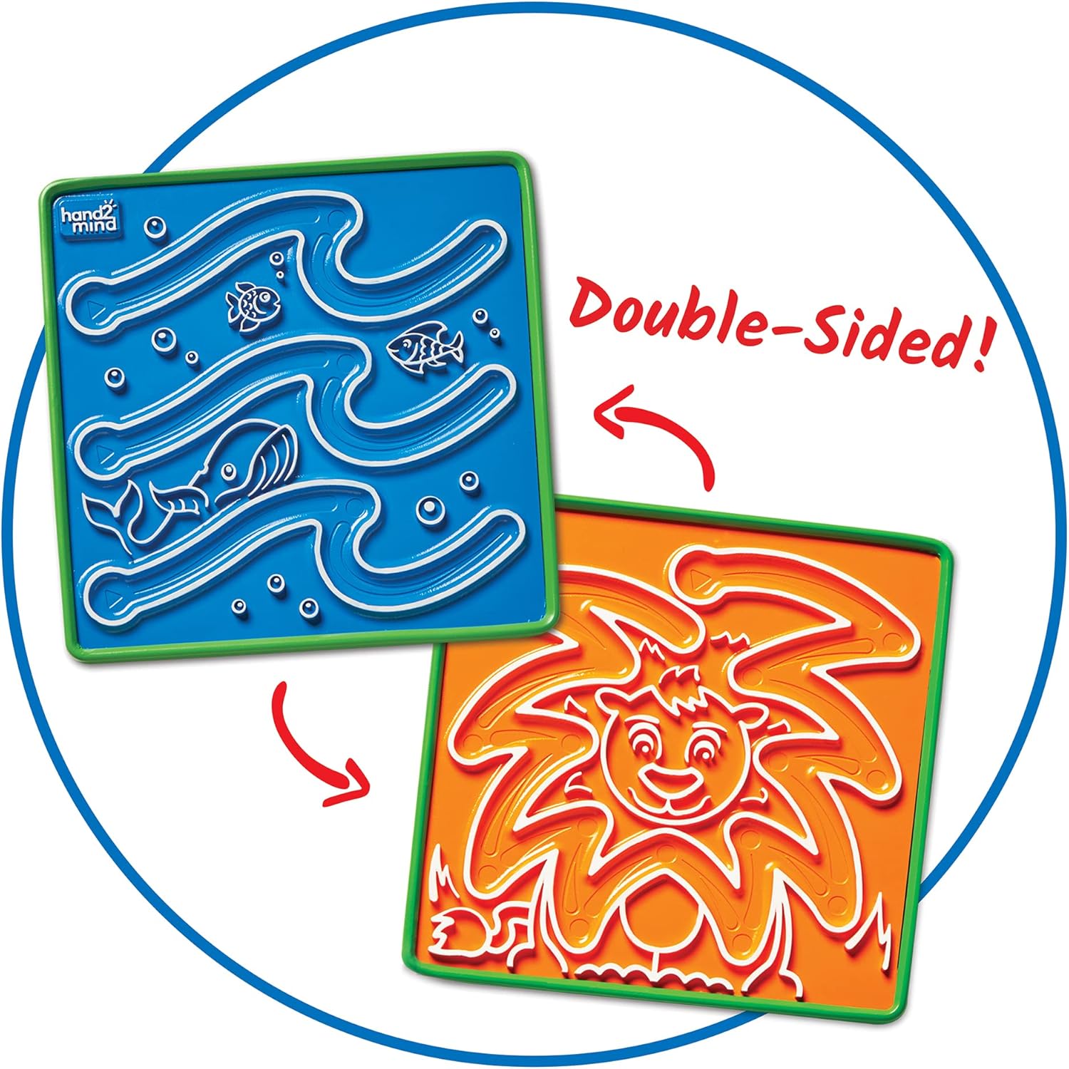 hand2mind Mindful Maze Boards, Tactile Sensory Toys for Toddlers, Anxiety Relief Items, Calm Down