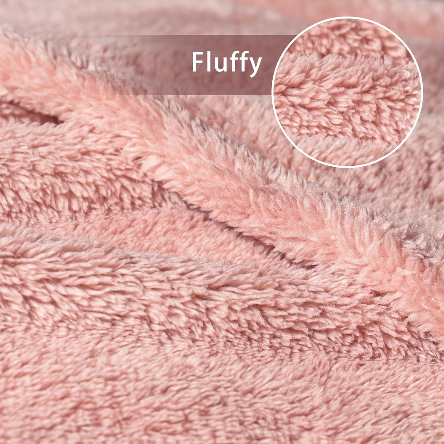 Exclusivo Mezcla Soft Fleece Throw Blanket for Couch, Super Soft Velvet Plush Bed Blanket, Fuzzy