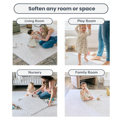 Baby Play Mats for Floor - Layla (6x6ft) - Premium EVA Foam Play Mat for Babies & Toddlers