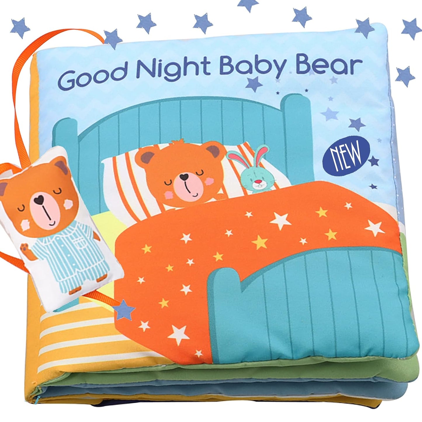 Teddy Bear Baby Book Activity Quiet Cloth Soft Books Developmental Toys Interactive Baby Books for