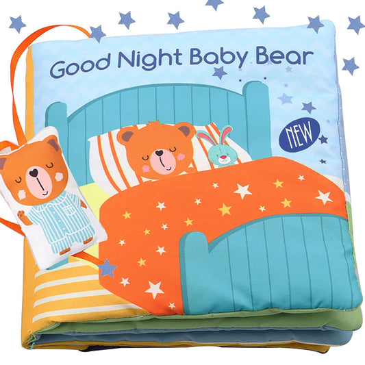 Teddy Bear Baby Book Activity Quiet Cloth Soft Books Developmental Toys Interactive Baby Books for