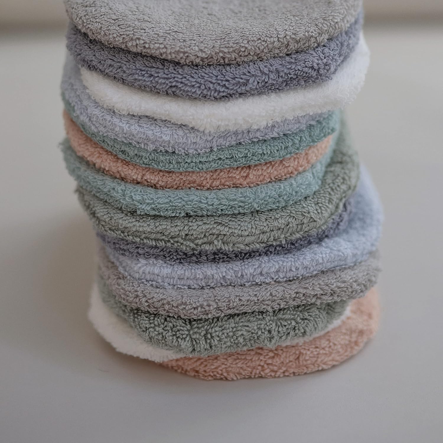 mushie Baby Bath Mitt | Organic Cotton | Pack of 2 (Moss)