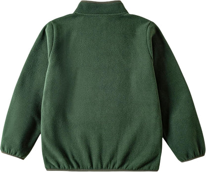 Toddler Fleece Jacket Kids Lightweight Outerwear Boys Girls Long Sleeve Fall Spring Coat 2-12 Years