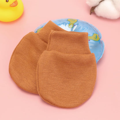 Newborn Baby Mittens No Scratch Cotton Elastic Wrist Gloves Infant Toddler Mittens for Baby Boy