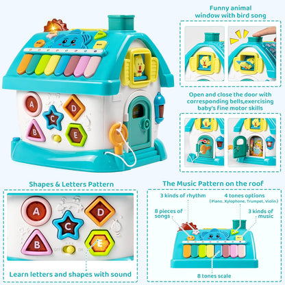 Marstone Baby Toys for 1 Year Old Boy and Girl Gifts: Toddler Toys Age 1-2, 8-in-1 Montessori with