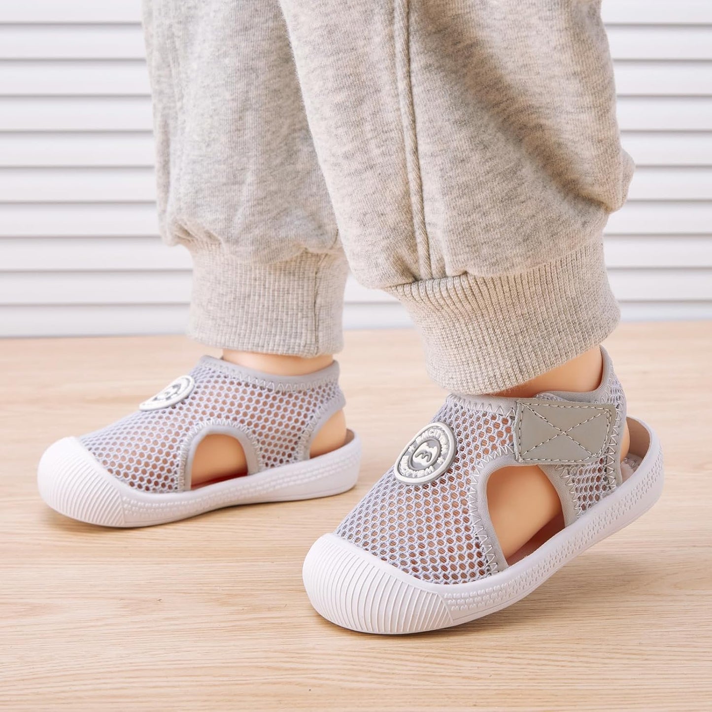 BMCiTYBM Baby Boy Girl Closed Toe Summer Sandals Lightweight Shoes Infant Non-Slip First Walking