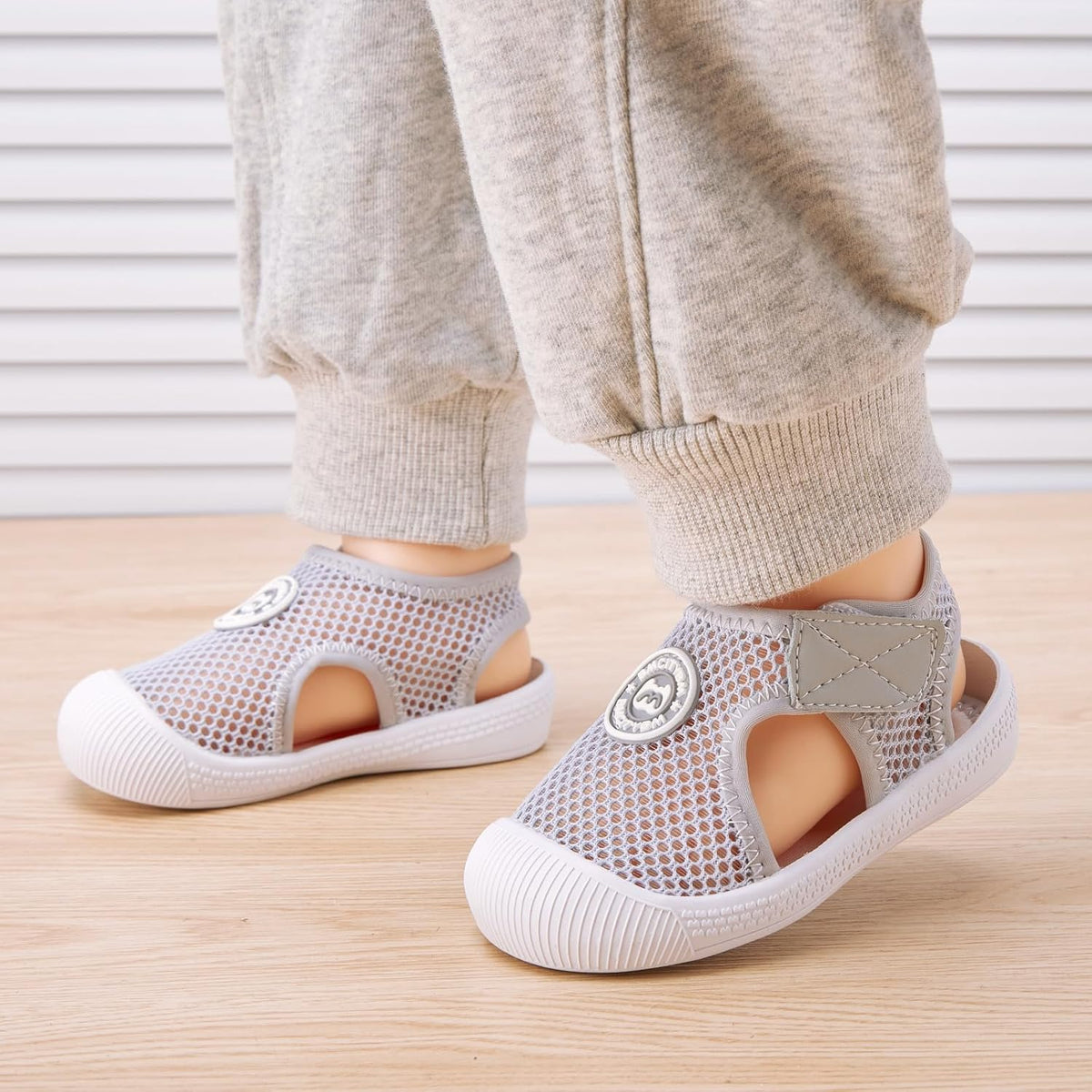 BMCiTYBM Baby Boy Girl Closed Toe Summer Sandals Lightweight Shoes Infant Non-Slip First Walking