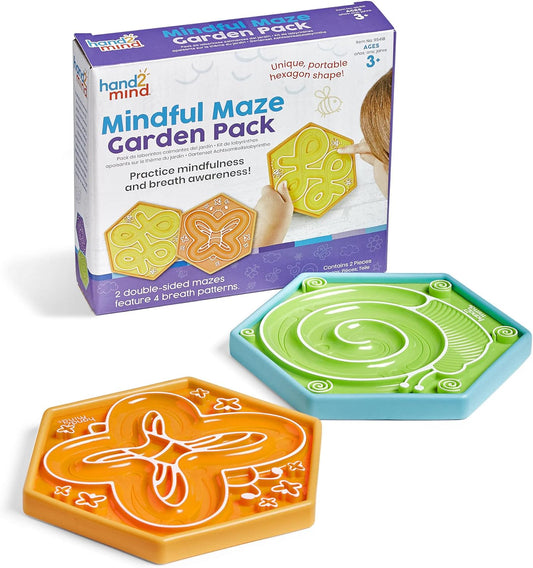 hand2mind Mindful Maze Garden Pack, Tactile Sensory Toys for Toddlers, Anxiety Relief Items, Calm