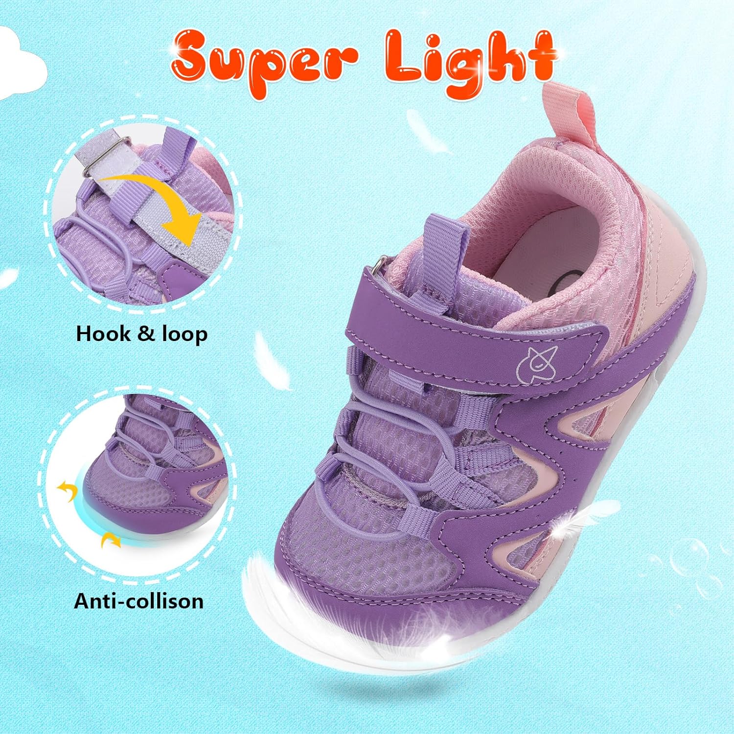 LeIsfIt Baby Shoes Boys Girls First Walking Shoes Non-Slip Toddler Breathable Sneakers Infant