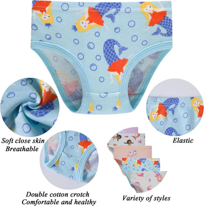 Boboking Soft Cotton Underwear Toddler Girls'Briefs Soft Undies