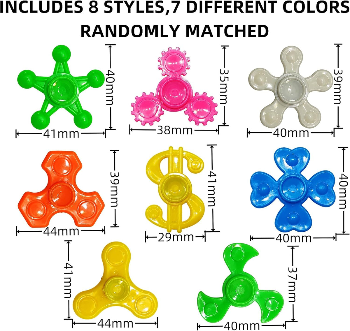 Fidget Spinners Bulk-Mini Fidget Spinner Toys for Kids Teens Adults Birthday Party Favors,Return