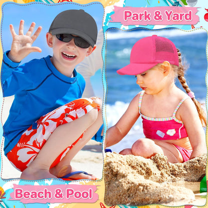 qikqik Baby Baseball Cap Toddler Baseball Hat with Mesh Infant Sun Hat UPF 50+ Baby Ball Cap