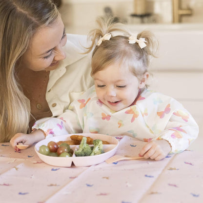 Tiny Twinkle Mess Proof Baby Bib,Waterproof Smock Baby Bib for Eating,Machine Washable Long Sleeve