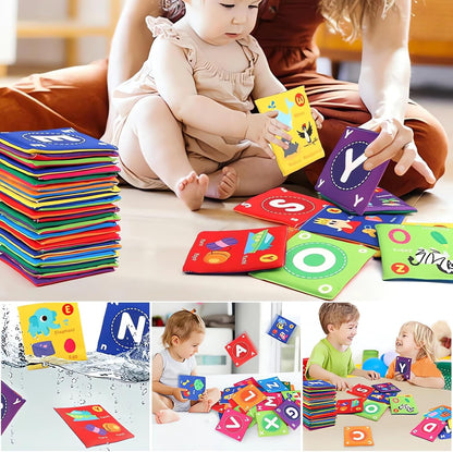 Early Childhood Enlightenment 26 Pieces Toddler Soft Alphabet ABC Letter Number Flash Cards Baby