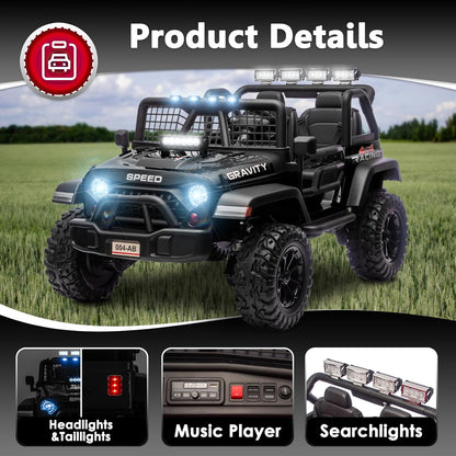 Sopbost 24V 7Ah 2 Seater Ride On Truck Ride On Toy for Big Kids Ride On Car with Remote Control