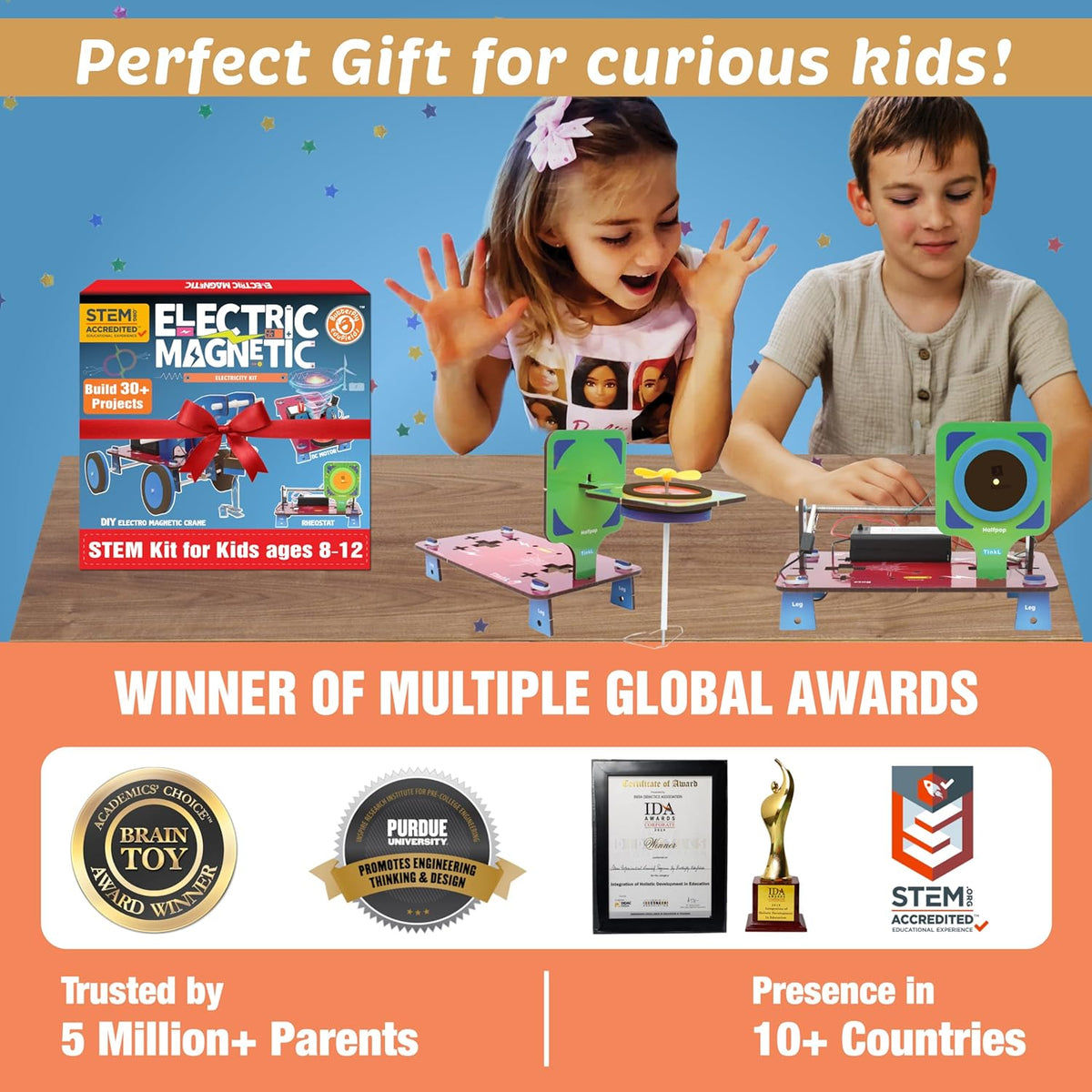 Butterfly EduFields 30in1 STEM Kits for Kids Age 8-10-12 | STEM Toys for Ages 8-13 | Electricity &