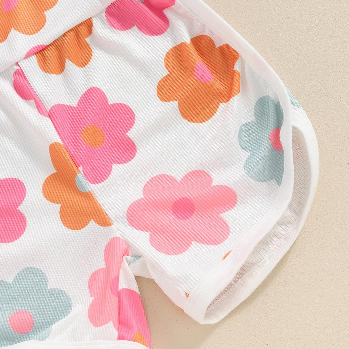 WZTYYDS Toddler Baby Girl Summer Clothes Floral Romper Tie-Up Strap Halter Jumpsuit Infant Summer