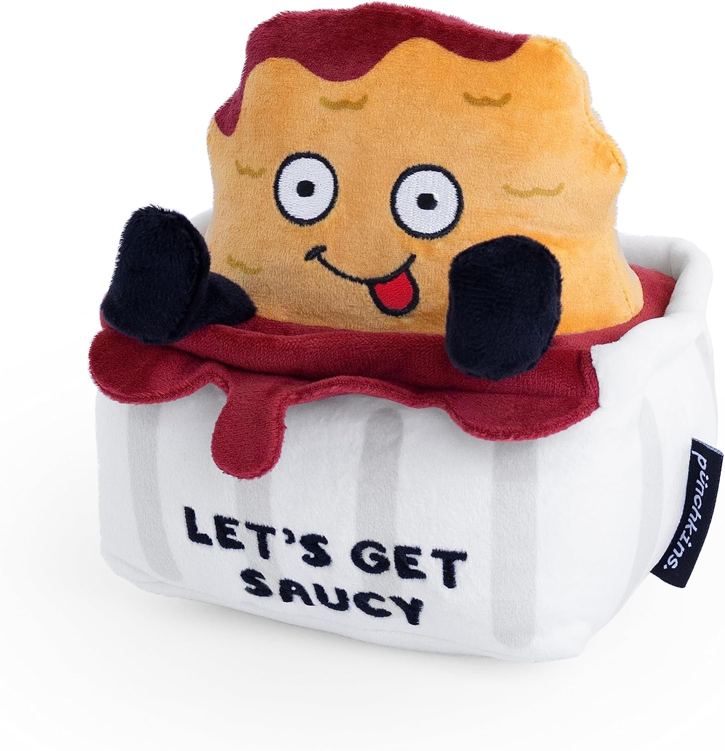 Chicken Nugget Foodie Plushie, Funny Pun Meme Gag Gift, White Elephant, Stocking Stuffer Present