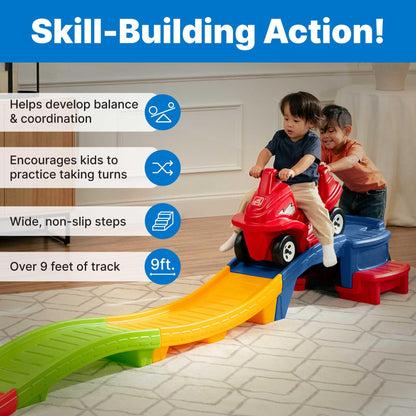 Step2 Up and Down Roller Coaster Toy for Kids, Ride On Push Car, Indoor, Outdoor Playset, Toddlers