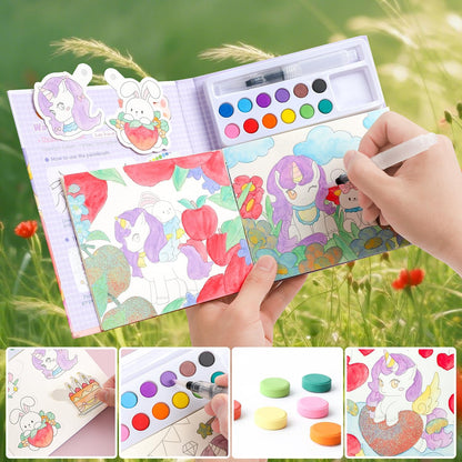 gesboole Paint with Water Coloring Books for Kids Ages 3-5, 4-8 – Cute Coloring Book for Teens,Arts