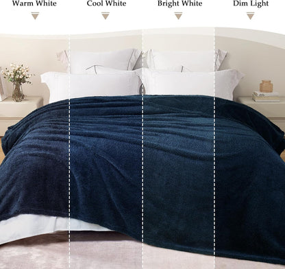 Exclusivo Mezcla Fleece Blanket for Couch, Soft and Cozy Twin Blankets for Women Men Girls Kids