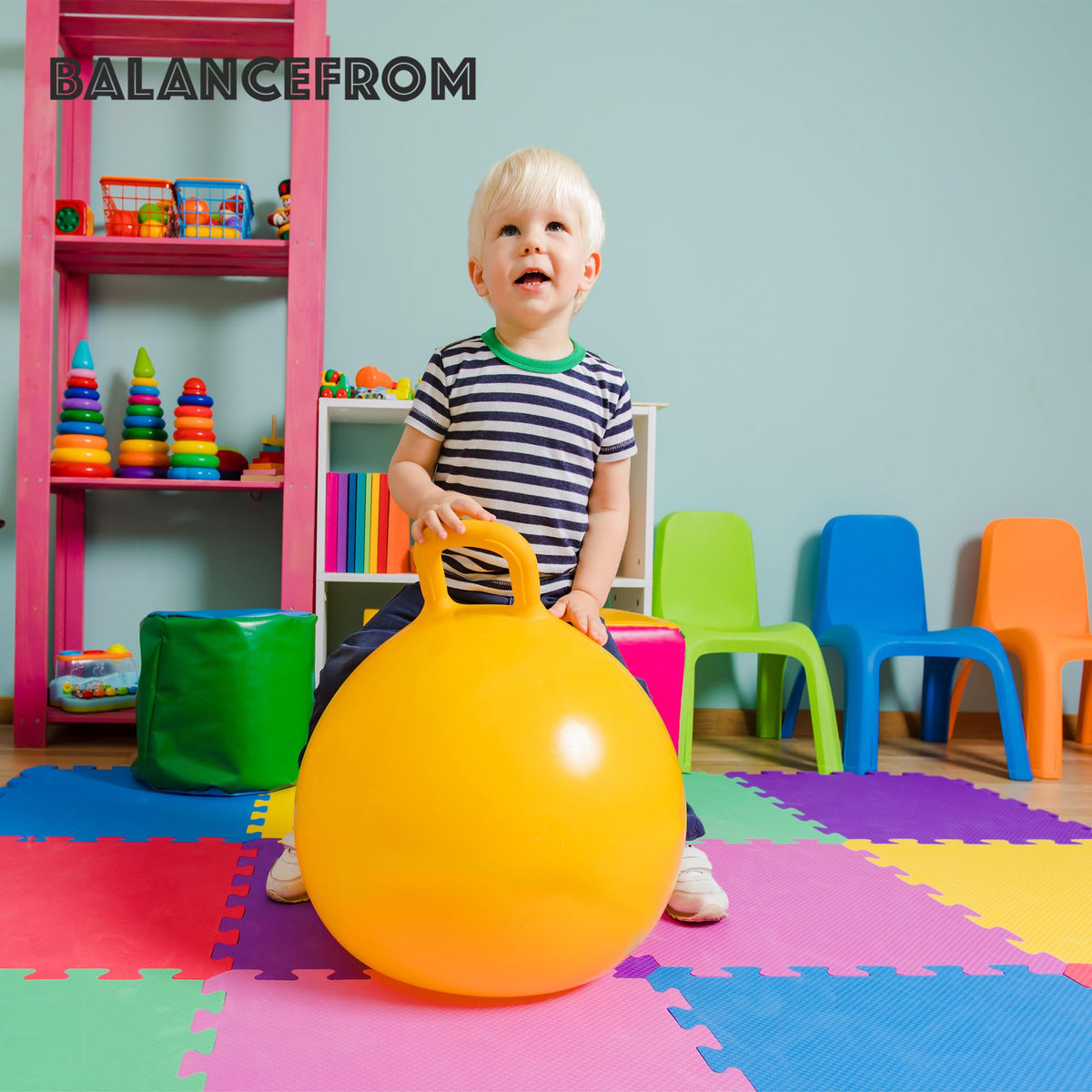BalanceFrom Baby Play Mat, Soft Foam Floor Tiles for Kids, Cover 36 SQ SF