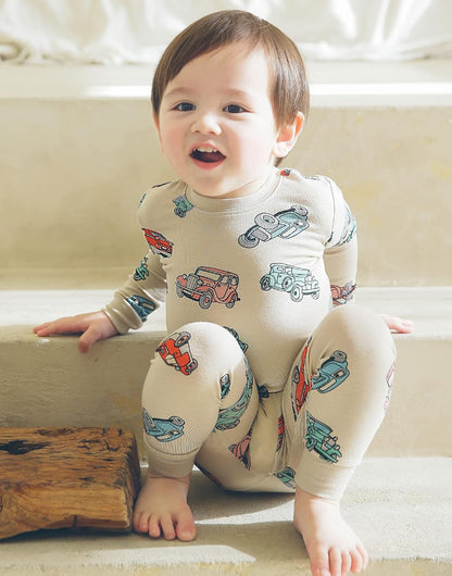VAENAIT BABY 6M-12Y Kids Unisex Girls & Boys Soft Comfy Modal Tencel Sleepwear Pajamas 2pcs or 4pcs