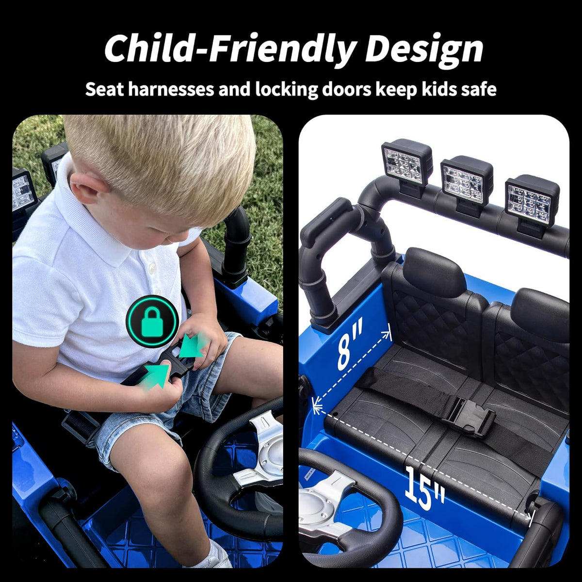 12V Kids Ride on Car Truck, Kids Electric Vehicles Car Ride on Toy for Toddlers with Remote Control