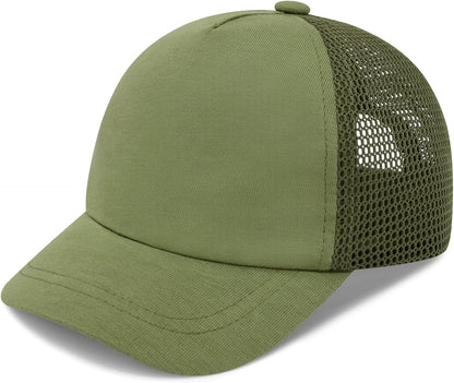 qikqik Baby Baseball Cap Toddler Baseball Hat with Mesh Infant Sun Hat UPF 50+ Baby Ball Cap