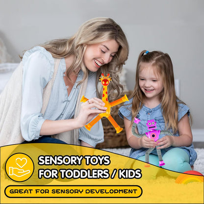 Robot Sensory Travel Toys 4Pcs for Toddlers Kid Boy Year Old Ages 3 4 5 6 7 8 9, Airplane