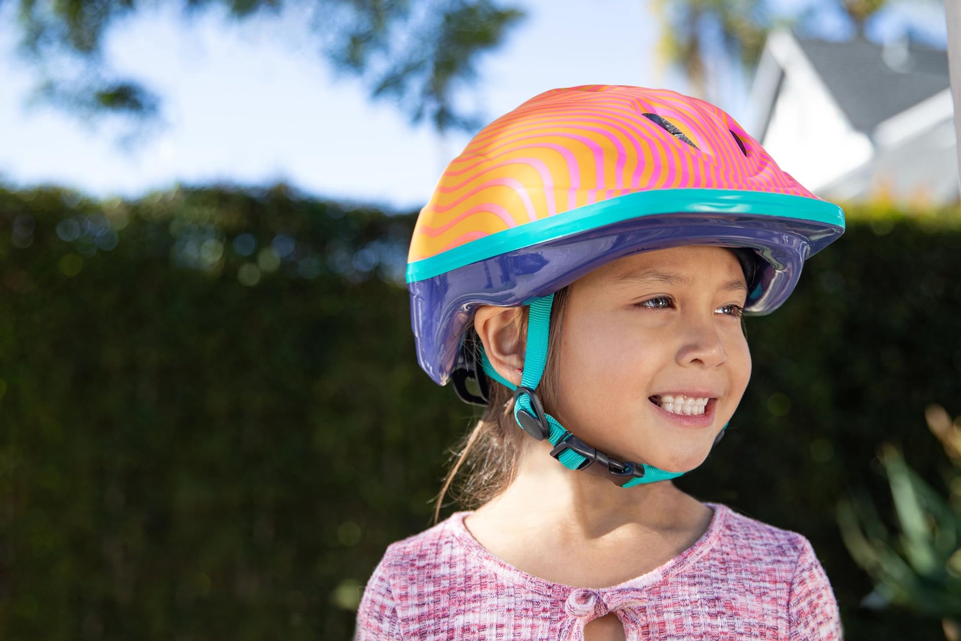 Schwinn Classic Bike Helmet for Kids, Pink and Orange, 48-52 cm Helmet for Kids Ages 3-5, Ultra