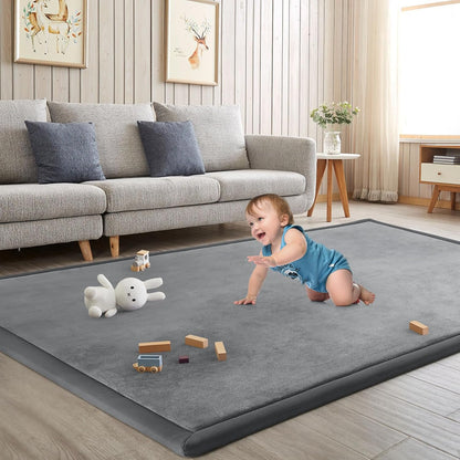Baby Play Mat for Floor Tummy Time Mat Nursery Rug Muscle Mat Area Rug Playroom Rug Tatami Mat